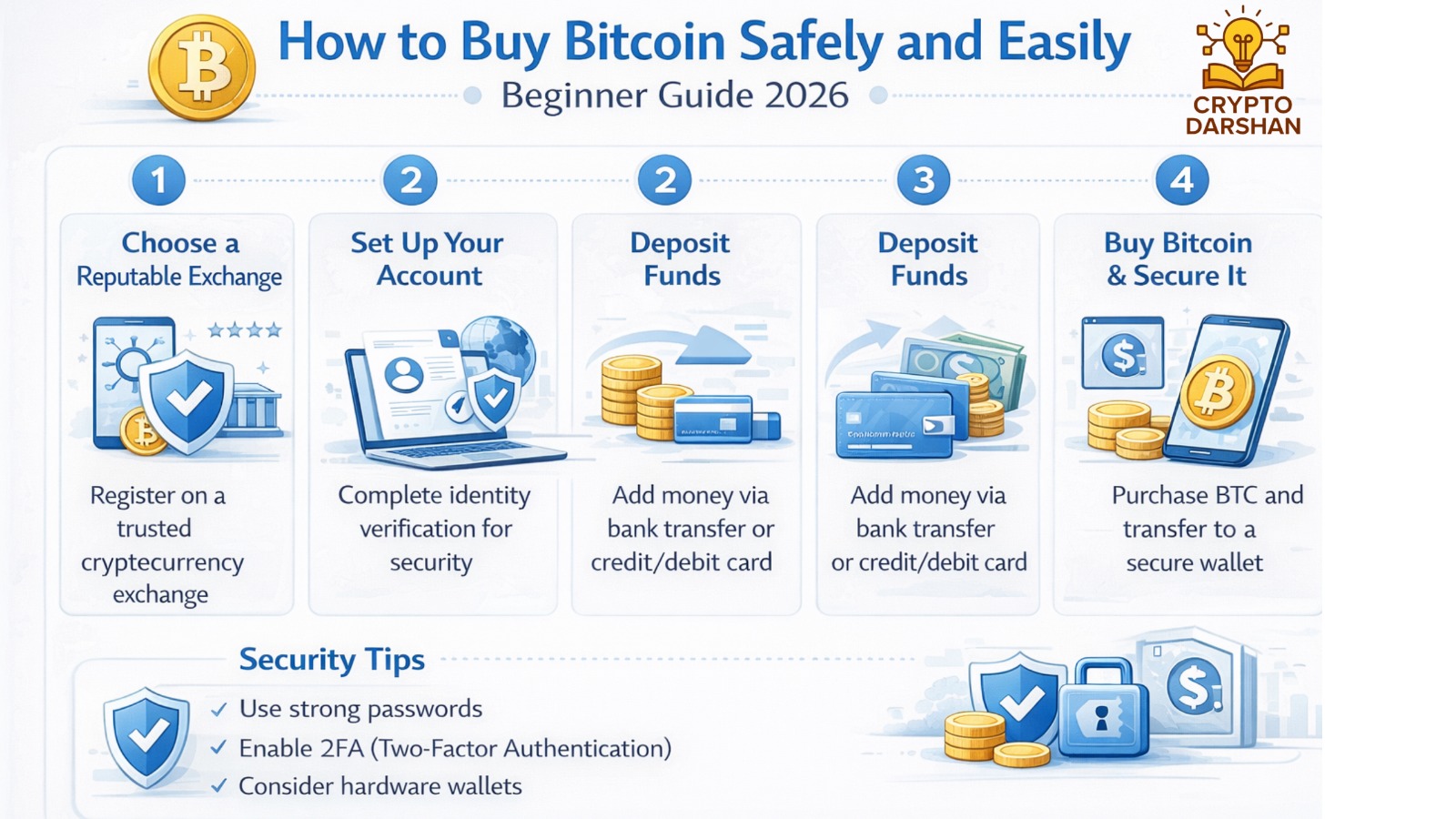 How to Buy Bitcoin Safely and Easily | Beginner Guide 2026