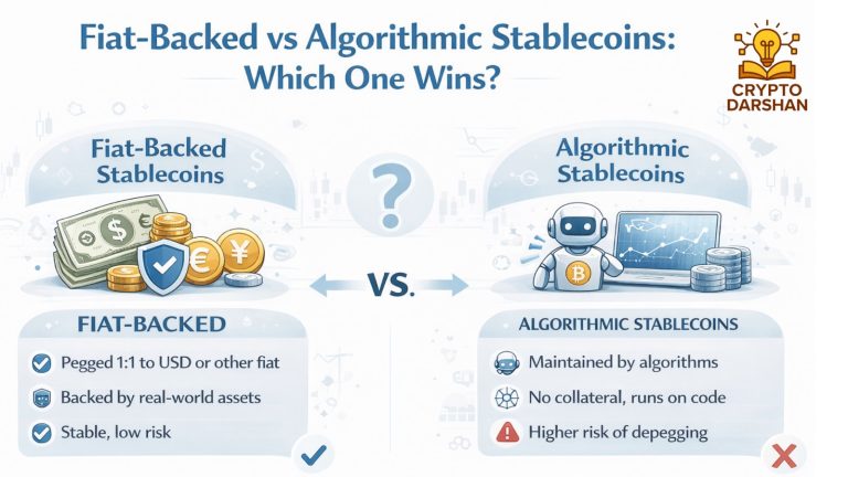 Fiat-backed vs algorithmic stablecoins
