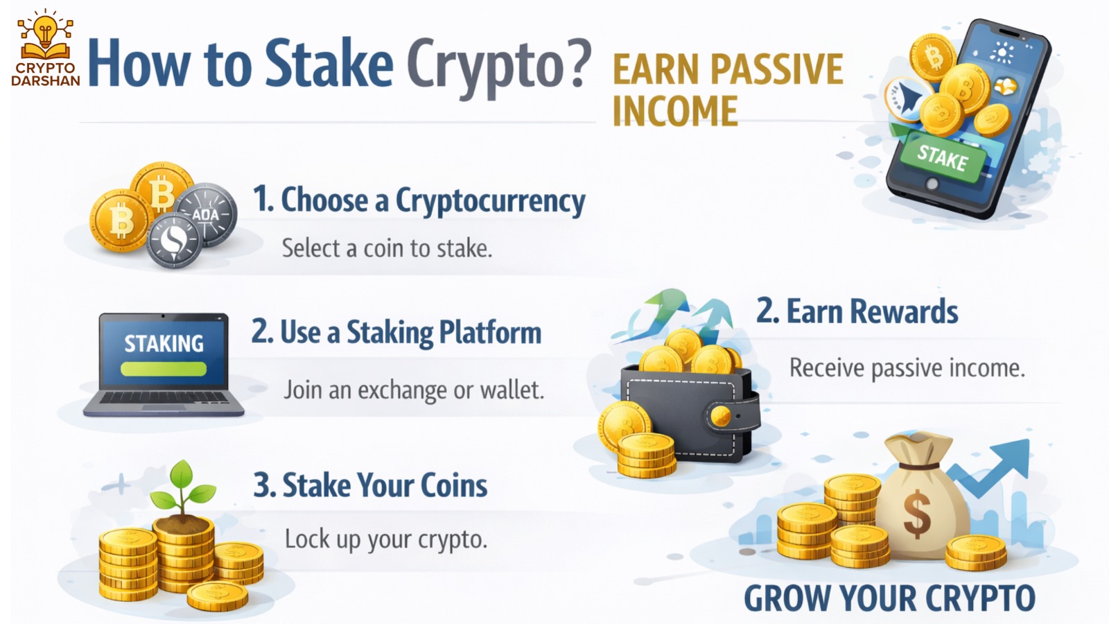 How to Stake Crypto ? Earn Passive Income