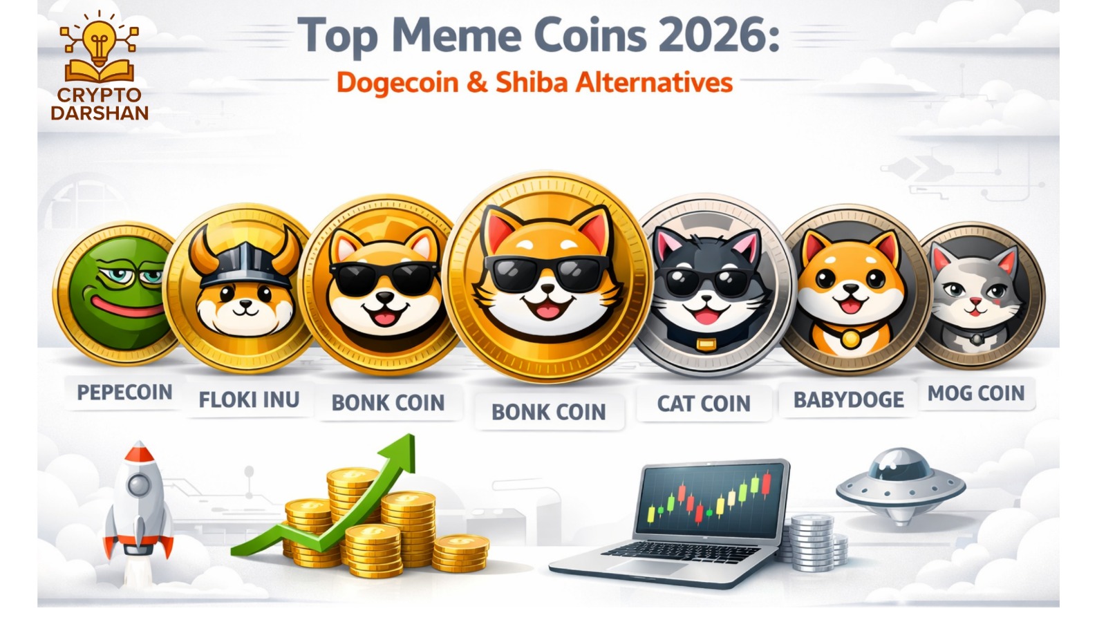 Top Meme Coins 2026 : Dogecoin and Shiba Alternatives