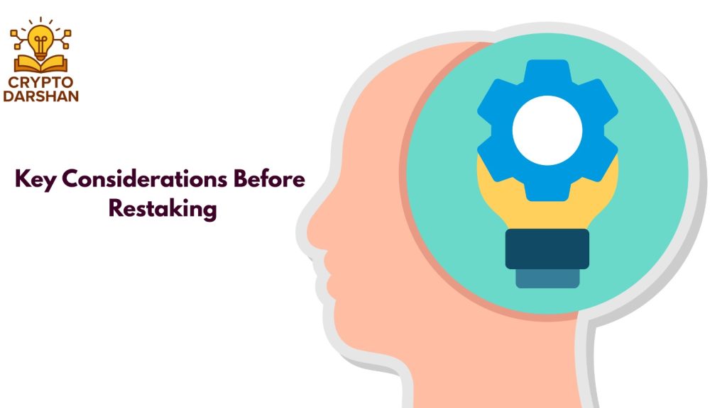 Key Considerations Before Restaking