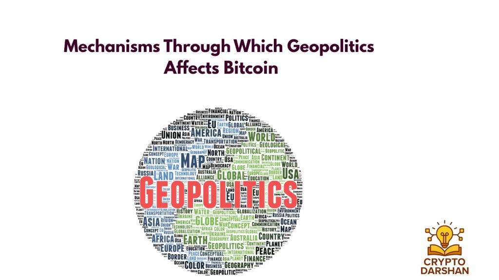 Mechanisms Through Which Geopolitics Affects Bitcoin