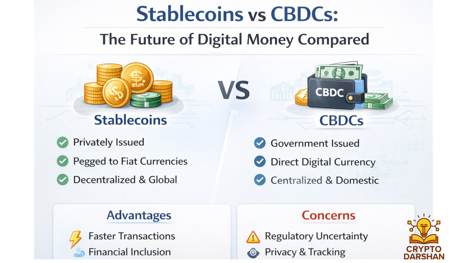 Stablecoins vs CBDCs: The Future of Digital Money Compared