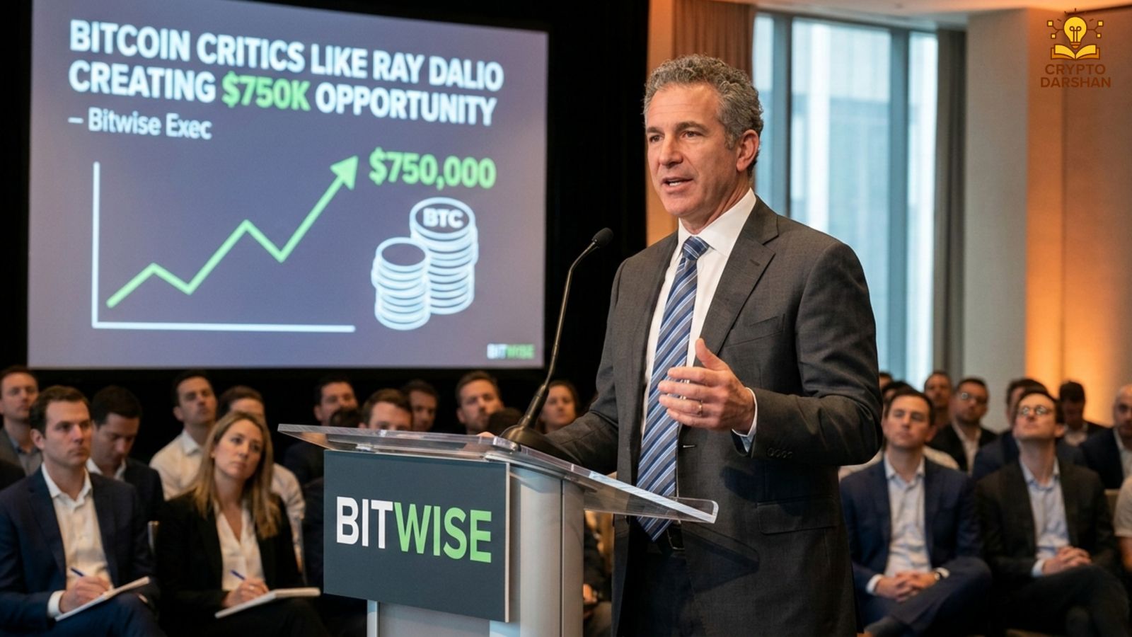 Bitcoin Critics Like Ray Dalio Creating $750K Opportunity, Says Bitwise Exec