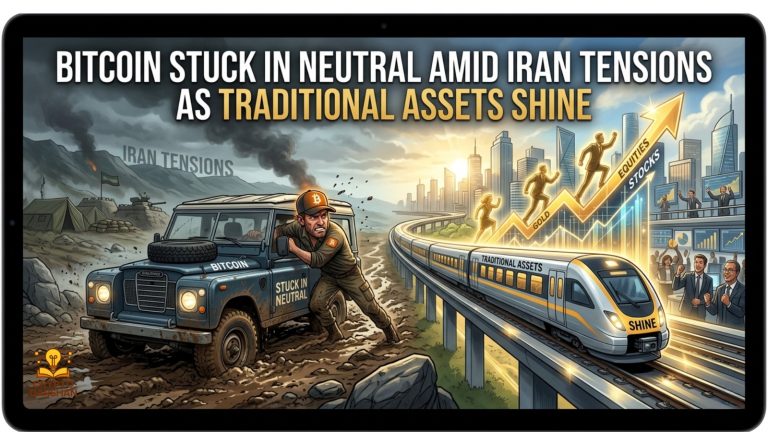 Bitcoin Stuck in Neutral Amid Iran Tensions as Traditional Assets Shine