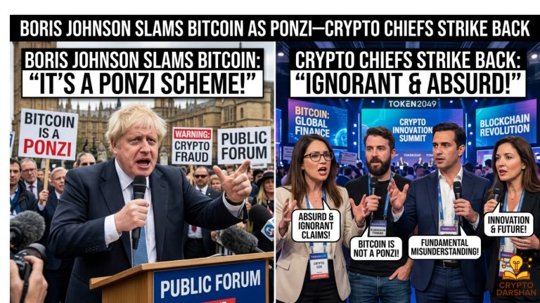 Boris Johnson Slams Bitcoin as Ponzi—Crypto Chiefs Strike Back