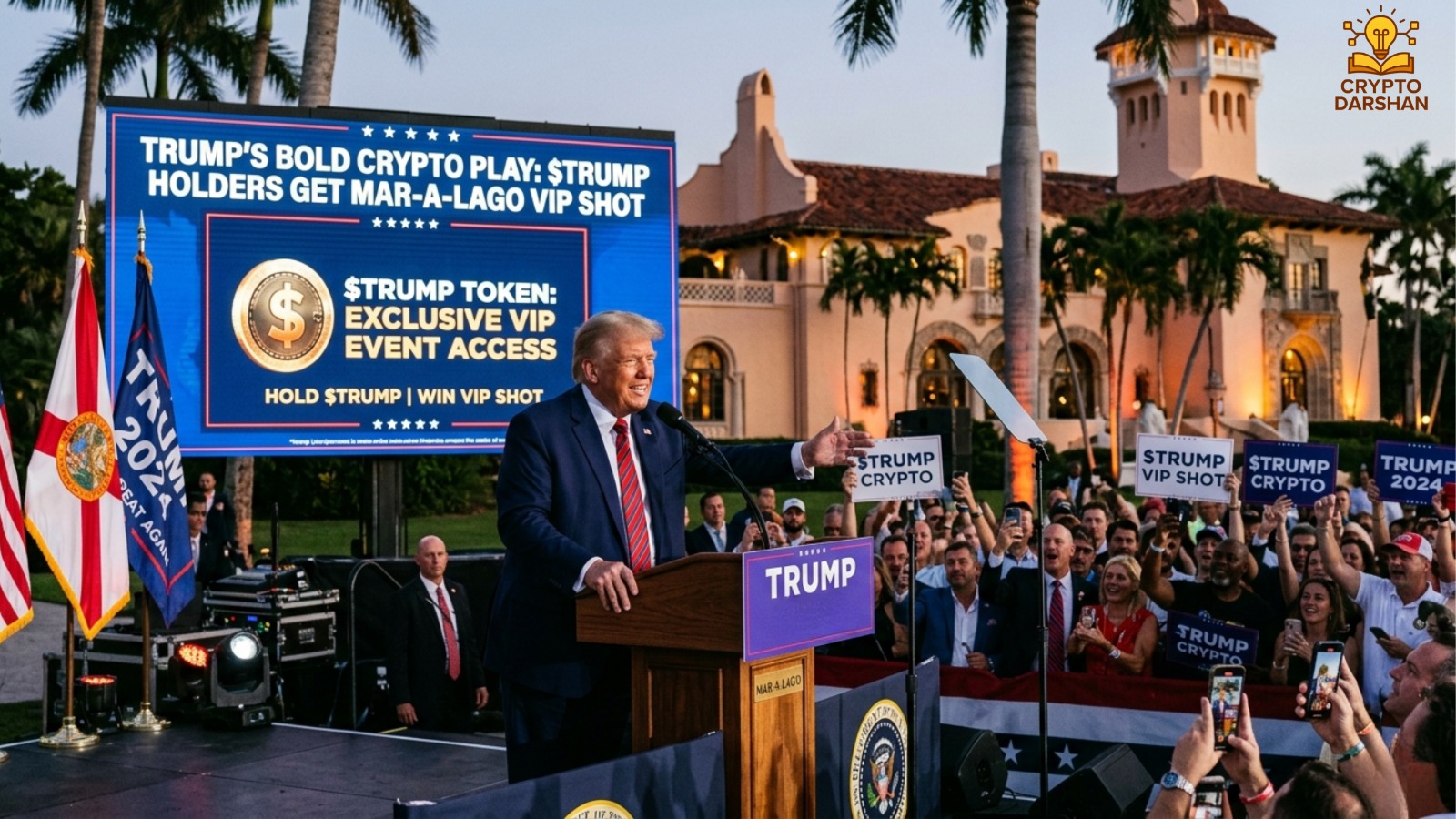 Trump’s Bold Crypto Play: $TRUMP Holders Get Mar-a-Lago VIP Shot