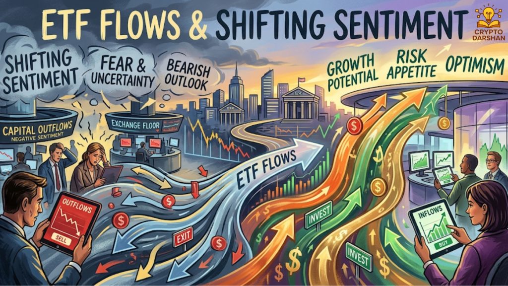 ETF flows and shifting sentiment