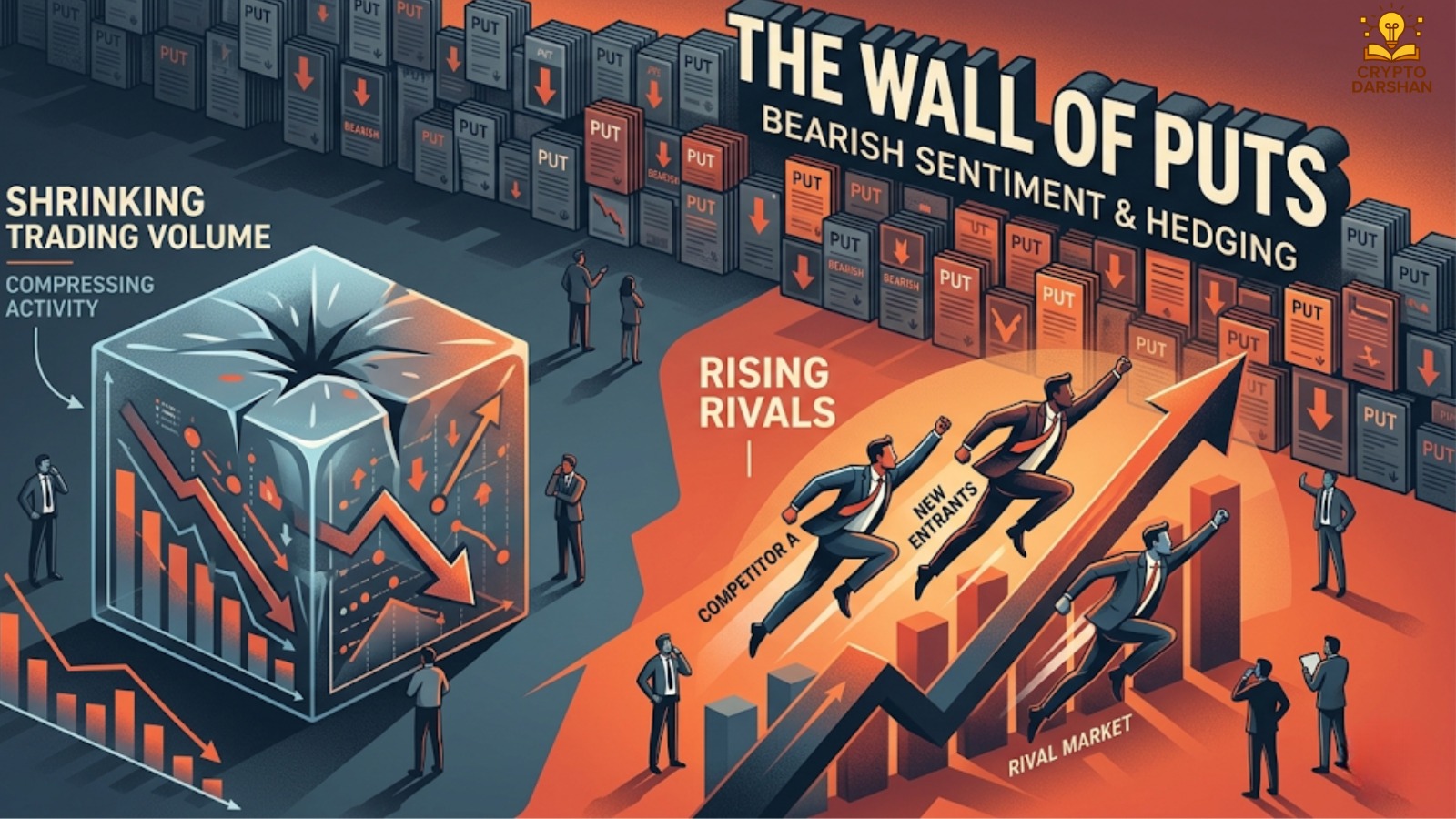 Gold’s Record Rally Meets a New Danger Zone: Shrinking Volume, Rising Rivals, and Wall of Puts