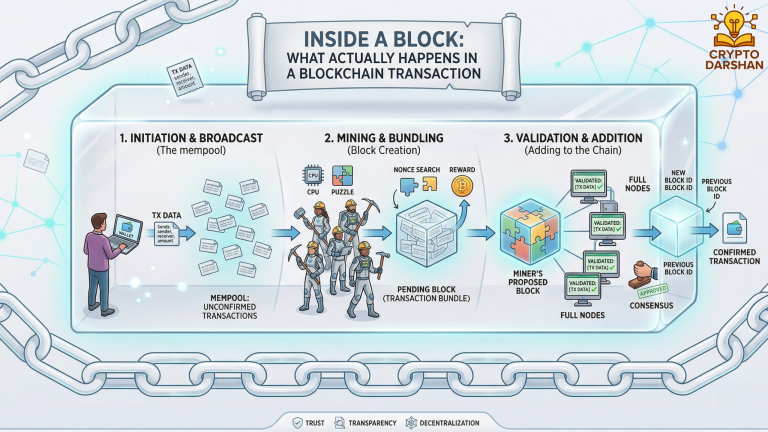Inside a Block: What Actually Happens in a Blockchain Transaction