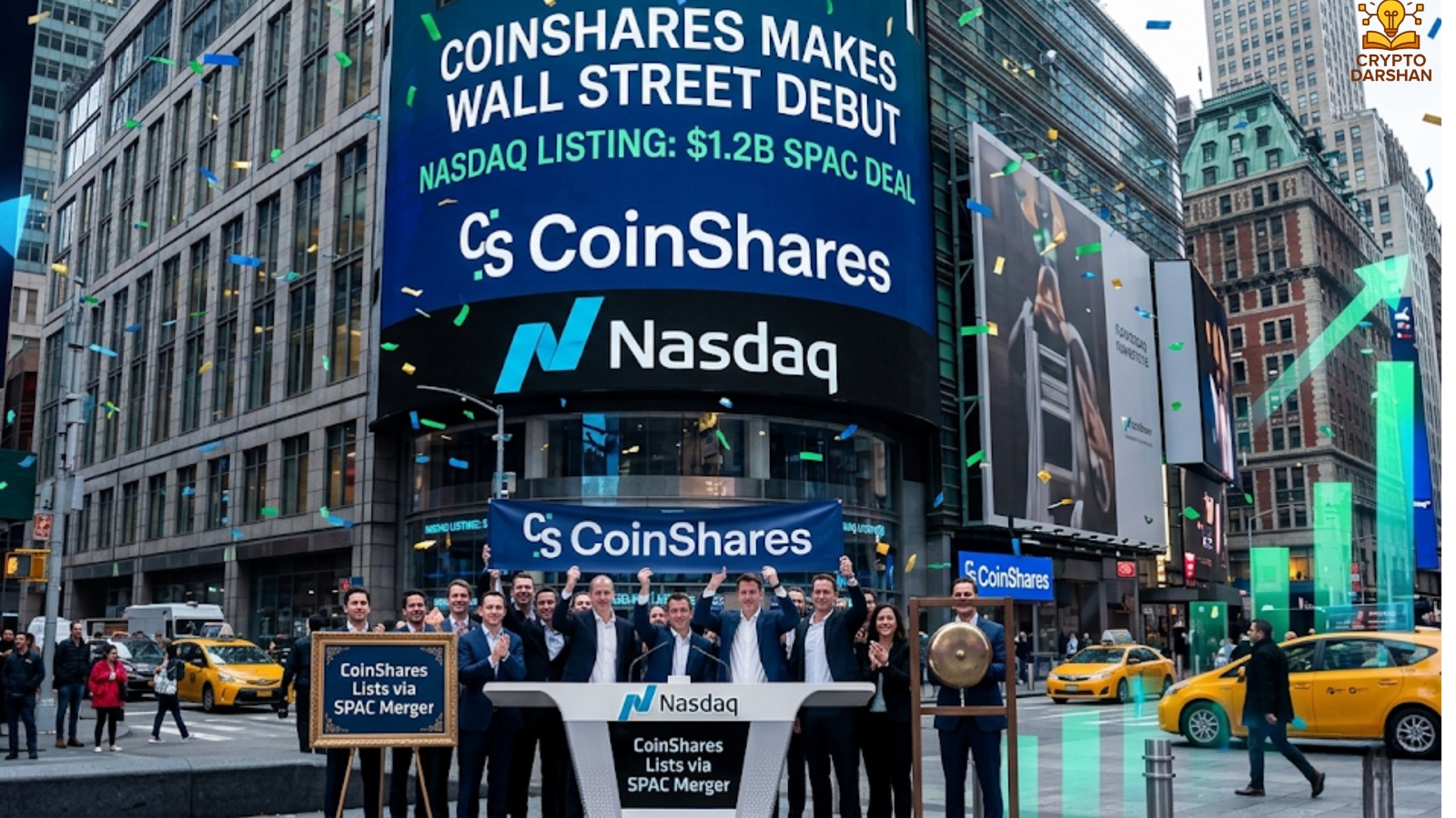 CoinShares Makes Wall Street Debut: Crypto Asset Manager Lists on Nasdaq After $1.2B SPAC Deal