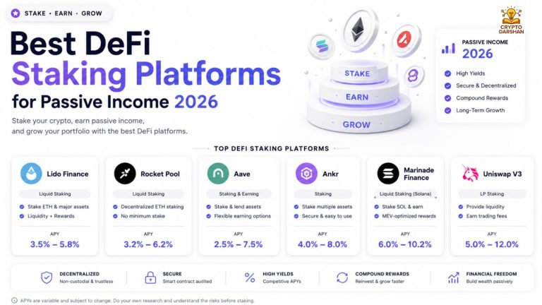 Best DeFi Staking Platforms for Passive Income 2026