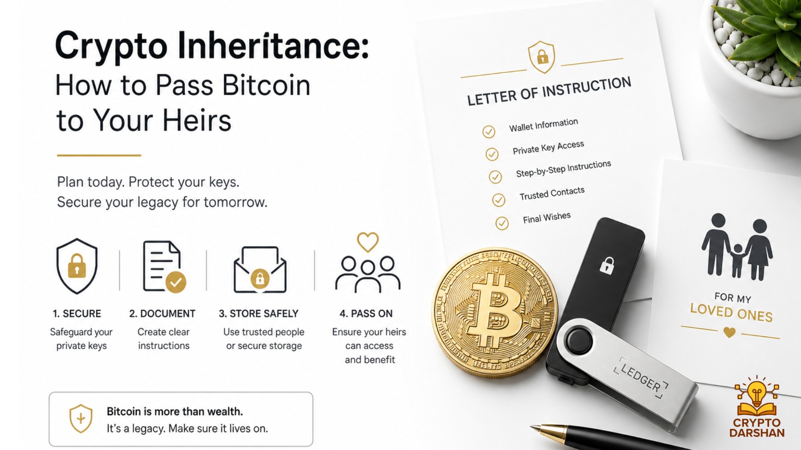 Crypto Inheritance: How to Pass Bitcoin to Your Heirs