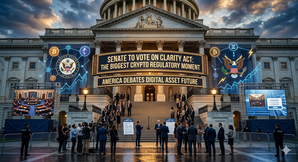 US Senate Gears Up for Historic CLARITY Act Vote — Crypto's Biggest Regulatory Moment Is Here