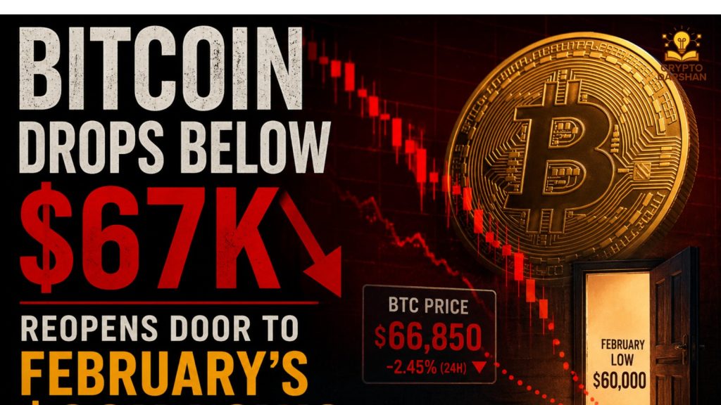 Bitcoin Drops Below $67K, Reopens Door to February’s $60K Lows
