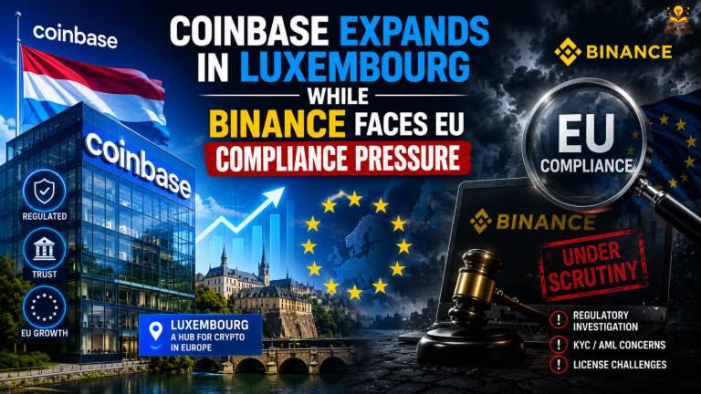 Coinbase Expands in Luxembourg While Binance Faces EU Compliance Pressure