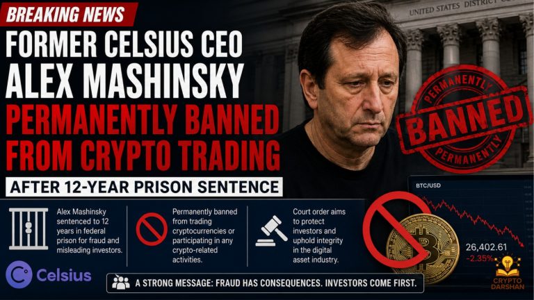 Former Celsius CEO Alex Mashinsky Permanently Banned From Crypto Trading After 12-Year Prison Sentence