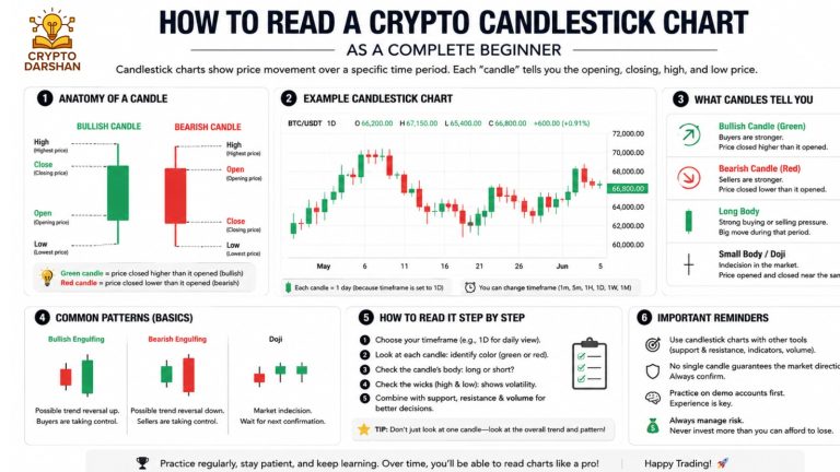 How to Read a Crypto Candlestick Chart as a Complete Beginner