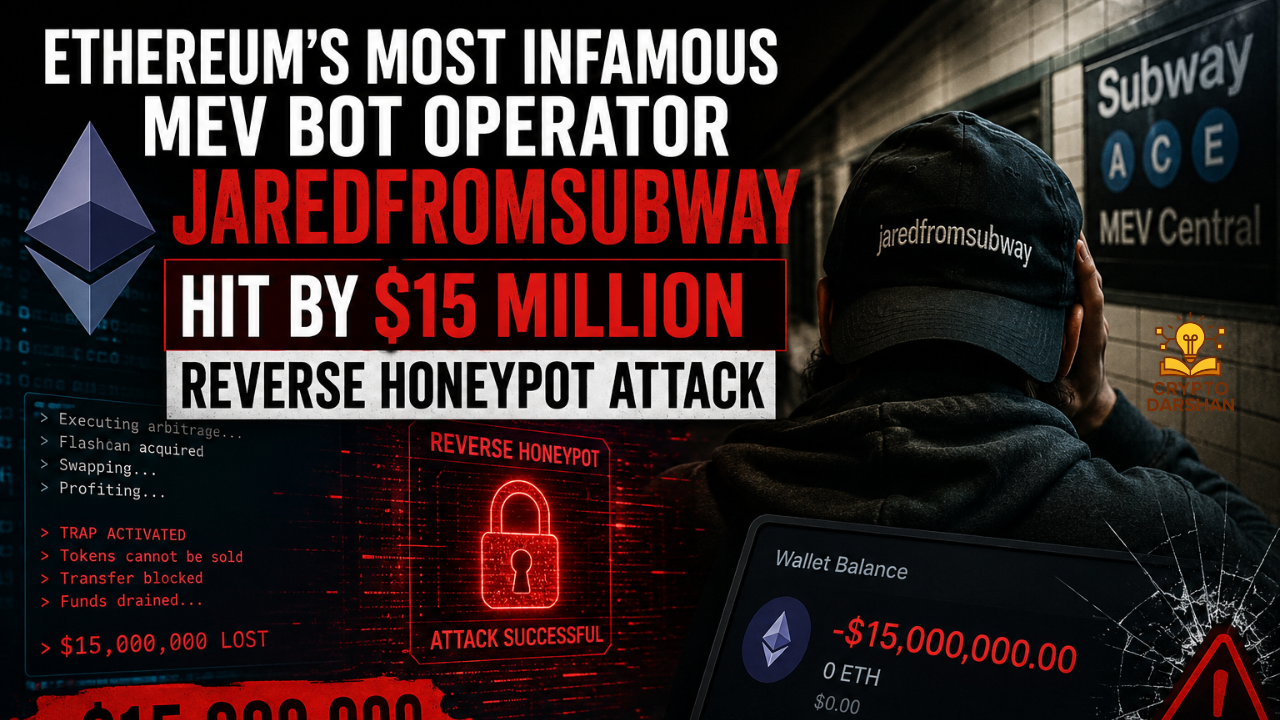  Ethereum’s Most Infamous MEV Bot Operator Jaredfromsubway Hit by $15 Million Reverse Honeypot Attack
