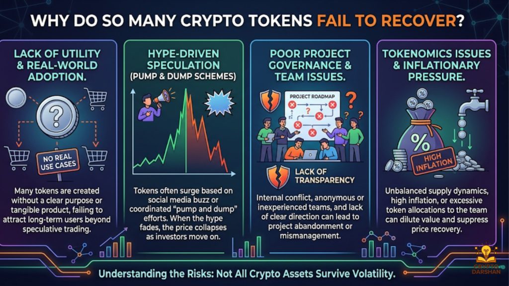 Why Do So Many Crypto Tokens Fail to Recover?