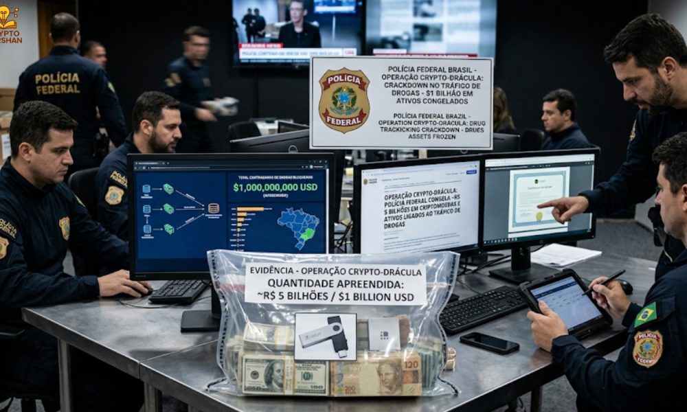 Brazil Police Freeze $1 Billion in Crypto-Linked Drug Crackdown