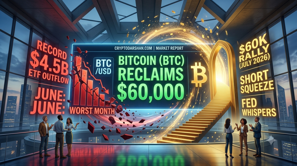 The July Paradox: How Bitcoin Crossed $60K While Wall Street Was Panicking
