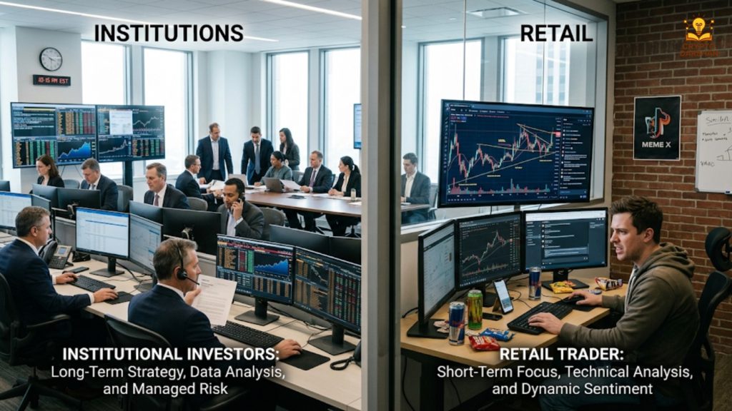 How Institutions and Retail Traders Behave Differently