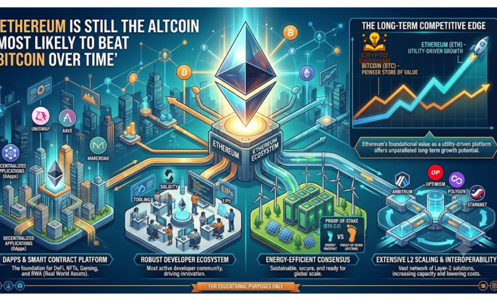 Ethereum Is Still the Altcoin Most Likely to Beat Bitcoin Over Time