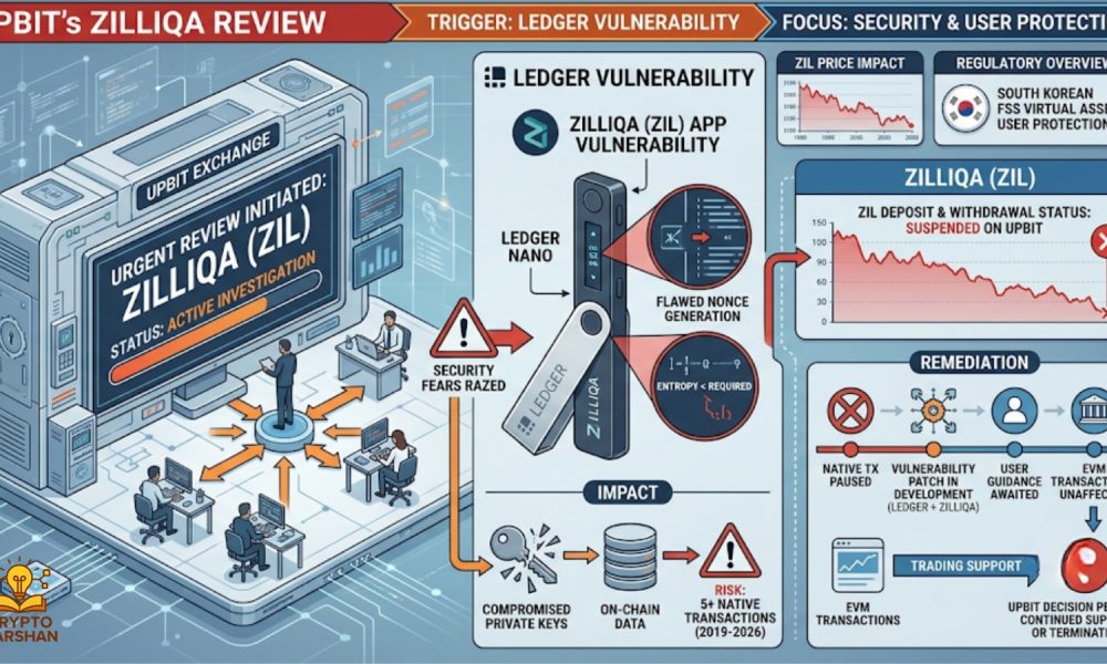 Upbit Moves to Review Zilliqa After Ledger Vulnerability Raises Security Fears