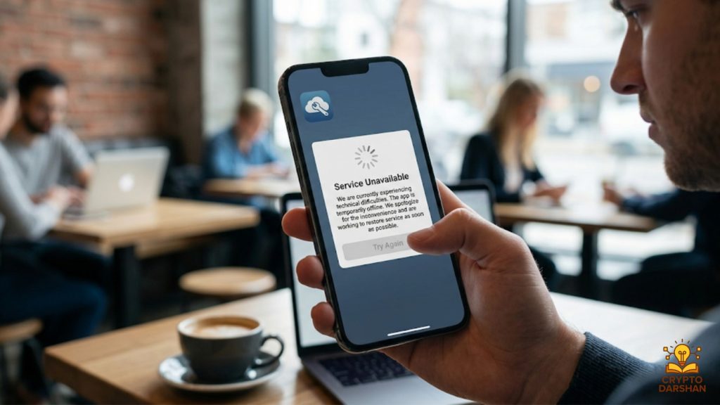 App reportedly went offline