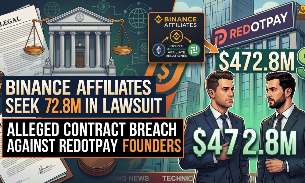Binance Affiliates Seek $472.8M From RedotPay Founders