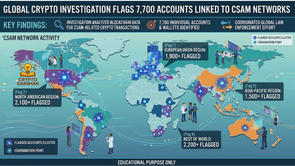 Global Crypto Investigation Flags 7,700 Accounts Linked to CSAM Networks