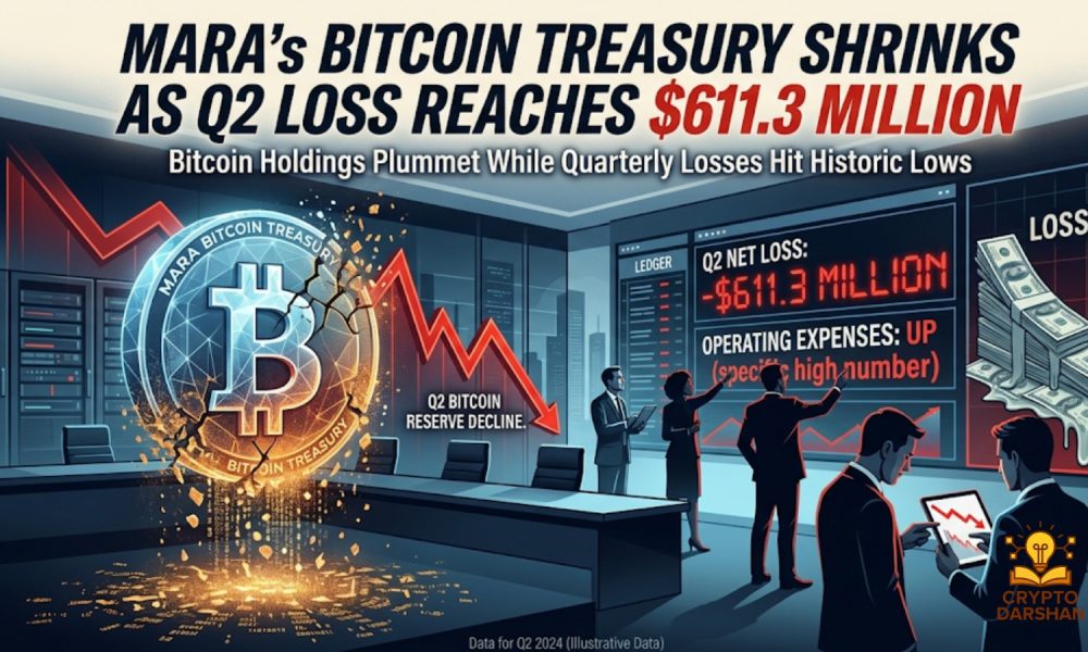 MARA’s Bitcoin Treasury Shrinks as Q2 Loss Reaches $611.3 Million