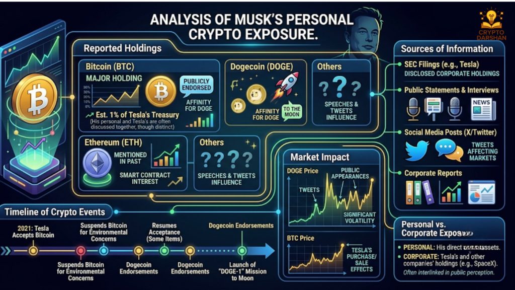Musk’s Personal Crypto Exposure