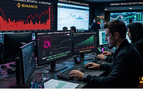 Uniswap Whales Quietly Build Positions as Binance Withdrawals Hit a 5-Year Peak