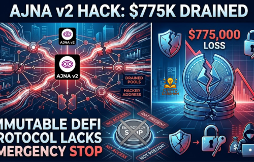 Ajna v2 Hack: $775K Drained as Immutable DeFi Protocol Lacks Emergency Stop
