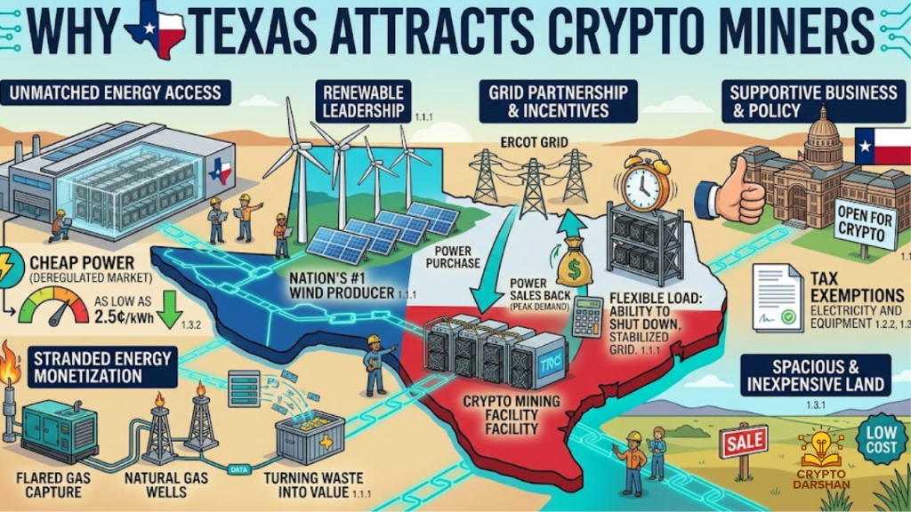 Why Texas Attracts Crypto Miners