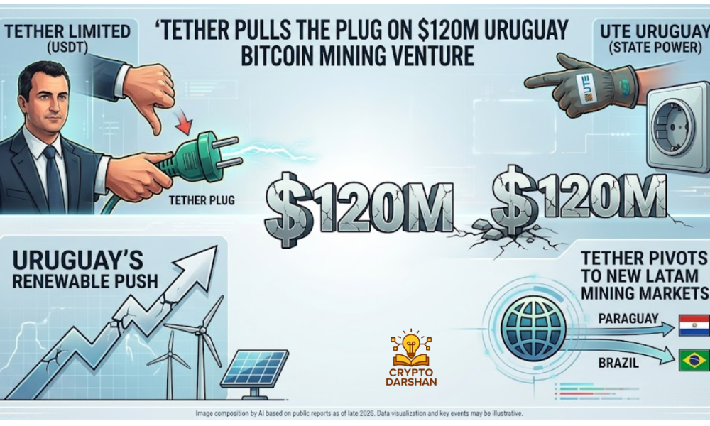 Tether Pulls the Plug on $120M Uruguay Bitcoin Mining Venture Following Power Dispute