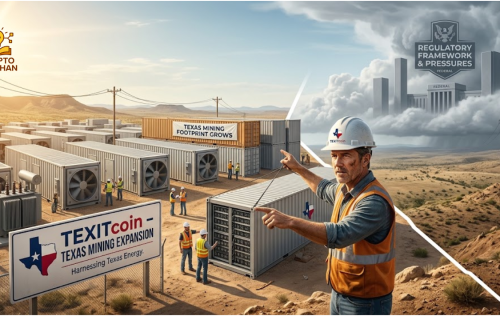 TEXITcoin Expands Texas Mining Footprint Amid Regulatory Pressure