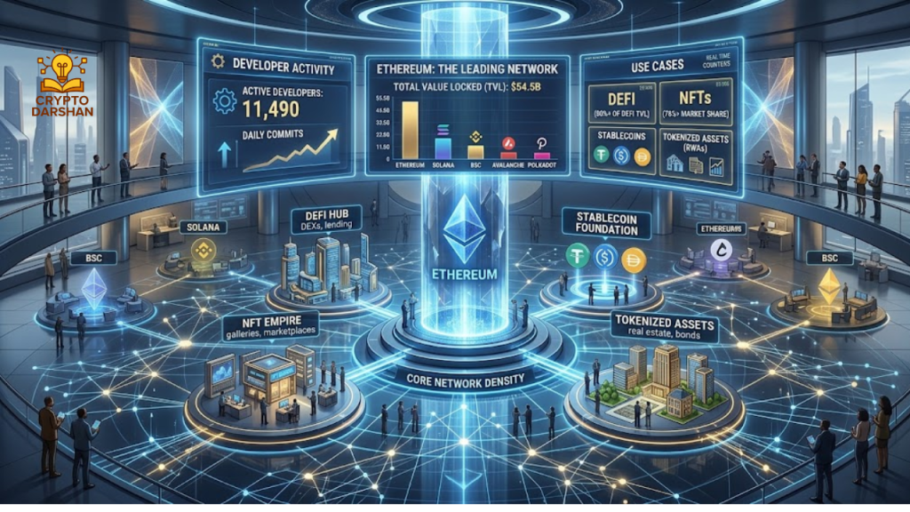 Ethereum remains the leading network