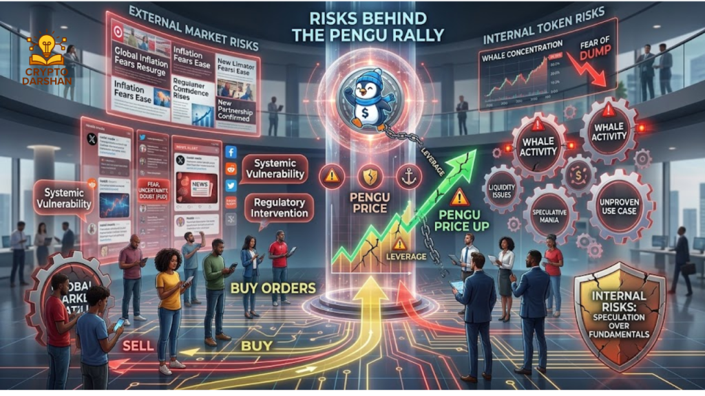Risks behind the PENGU rally