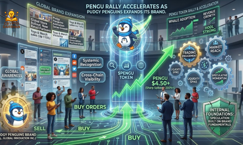 PENGU Rally Accelerates as Pudgy Penguins Expands Its Brand