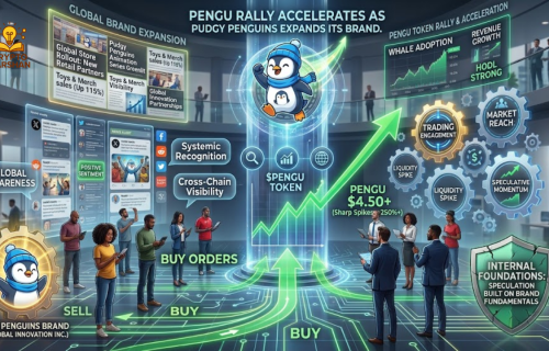 PENGU Rally Accelerates as Pudgy Penguins Expands Its Brand