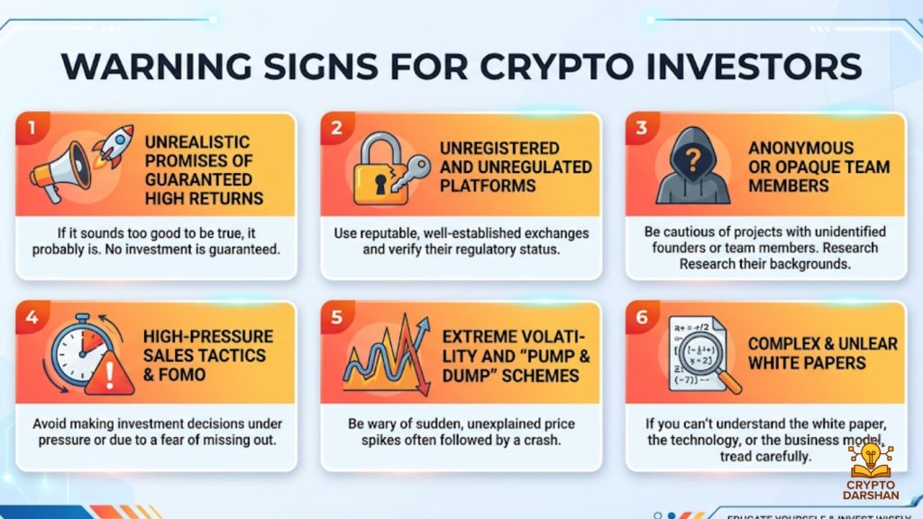 Warning signs for crypto investors
