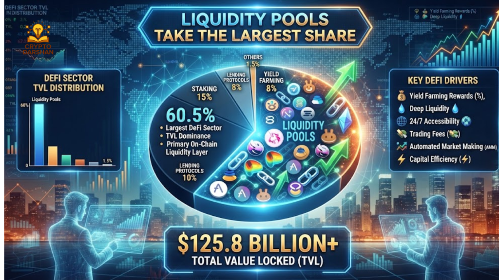 Liquidity Pools Take the Largest Share