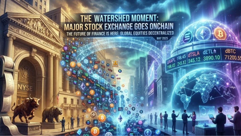 The “watershed moment”: a major stock exchange going onchain