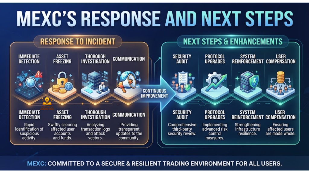 MEXC’s response and next steps