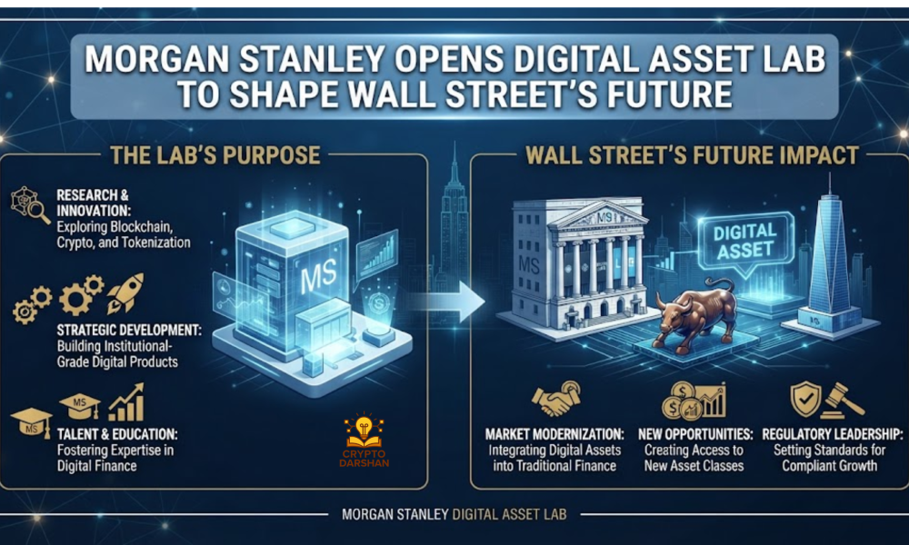Morgan Stanley Opens Digital Asset Lab to Shape Wall Street’s Future