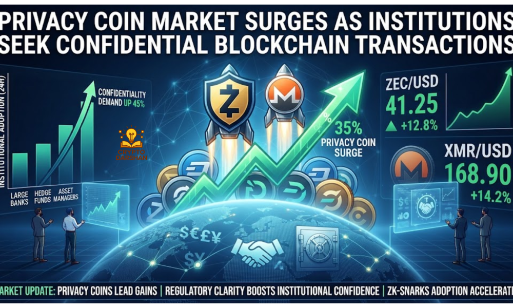 Privacy Coin Market Surges as Institutions Seek Confidential Blockchain Transactions