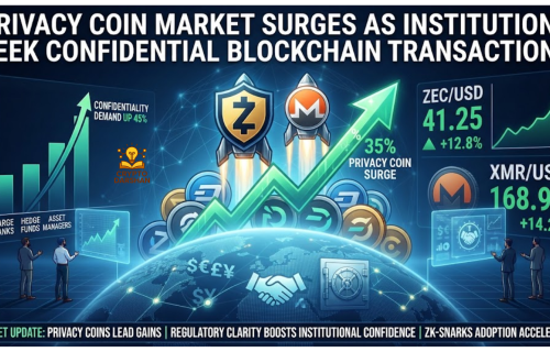 Privacy Coin Market Surges as Institutions Seek Confidential Blockchain Transactions